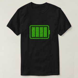 Fullt Battery Funny Glitter T Shirt