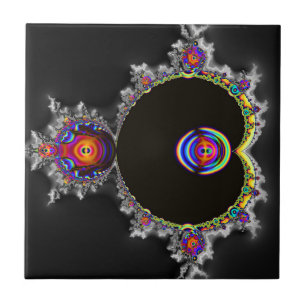 Fullt Berömd Mandelbrot Set Fractal Art Kakelplatta