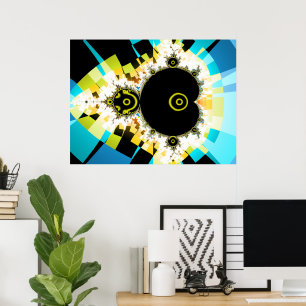 Fullt Berömd Mandelbrot Set Fractal Art Poster