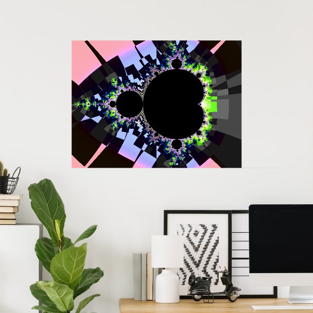 Fullt Berömd Mandelbrot Set Poster (Hemmakontoret)