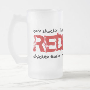 Fullt blåst Redneck Frostat Ölglas