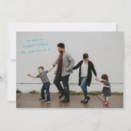 Fullt Bleed Photo med modern design Julkort