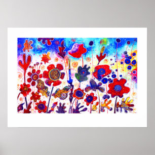 FULLT BLOMFLÖDEN POSTER