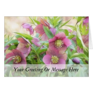 Fullt Bloom - Hellebores! Hälsningskort
