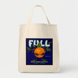 Fullt Brand Oranges-etikett Tygkasse