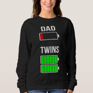 Fullt Charge Dadd för lågbatteriladdade Twillingar T Shirt