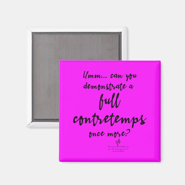 Fullt Contretemps-Magenta Magnet (Front/Back)