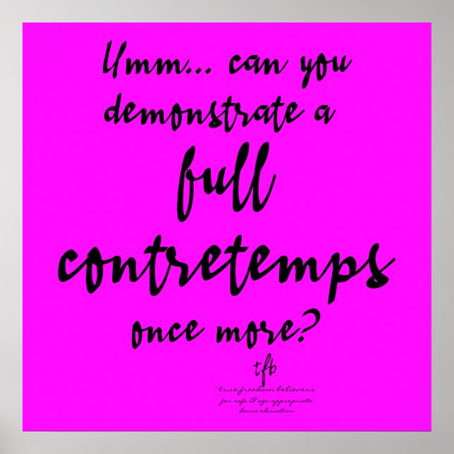 Fullt Contretemps-Magenta Poster (Framsidan)