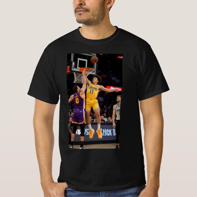 Fullt Court Press Bold Basketball Streetwear Tshir T Shirt (Framsida)