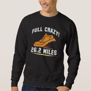 Fullt Crazy 26,2 miles Lång Ärmad Tröja