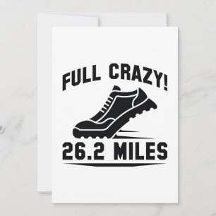 Fullt Crazy 26,2 miles Tack Kort