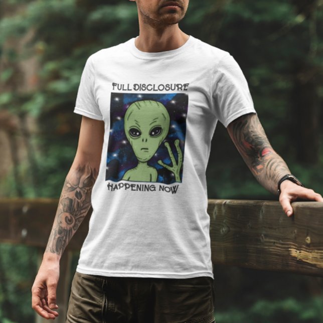 Fullt Disclosure som Now Alien and UFO T Shirt (Skapare uppladdad)