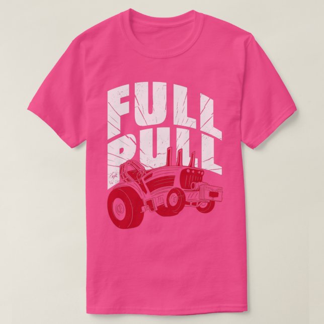 Fullt Drag-traktor Farm-odlarens offertköp T Shirt (Design framsida)