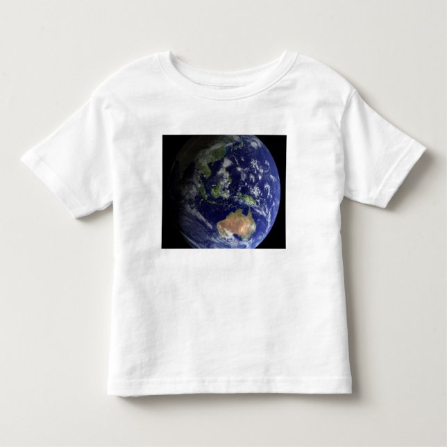 Fullt Earth från rymden som visar Australien T Shirt (Framsida)