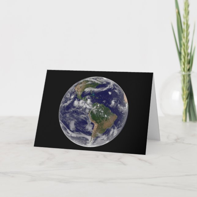 Fullt Earth med olika tropiska stormsystem. Kort (Framsida)