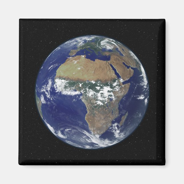 Fullt Earth Showing Afrika and Europe Magnet (Framsidan)