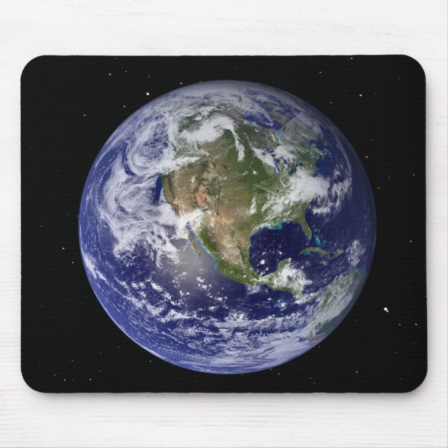 Fullt Earth som visar Nordamerika 4 Musmatta (Framsidan)