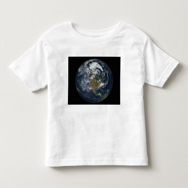 Fullt Earth som visar Nordamerika 5 T Shirt (Framsida)