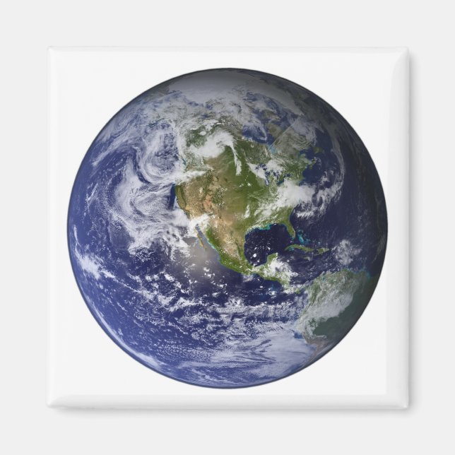 Fullt Earth som visar Nordamerika Magnet (Framsidan)