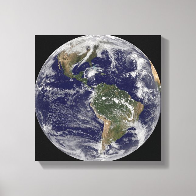 Fullt Earth som visar orkanen Paloma Canvastryck (Framsida)