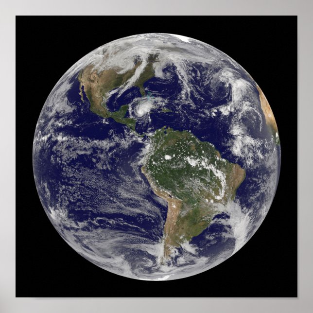 Fullt Earth som visar orkanen Paloma Poster (Framsidan)