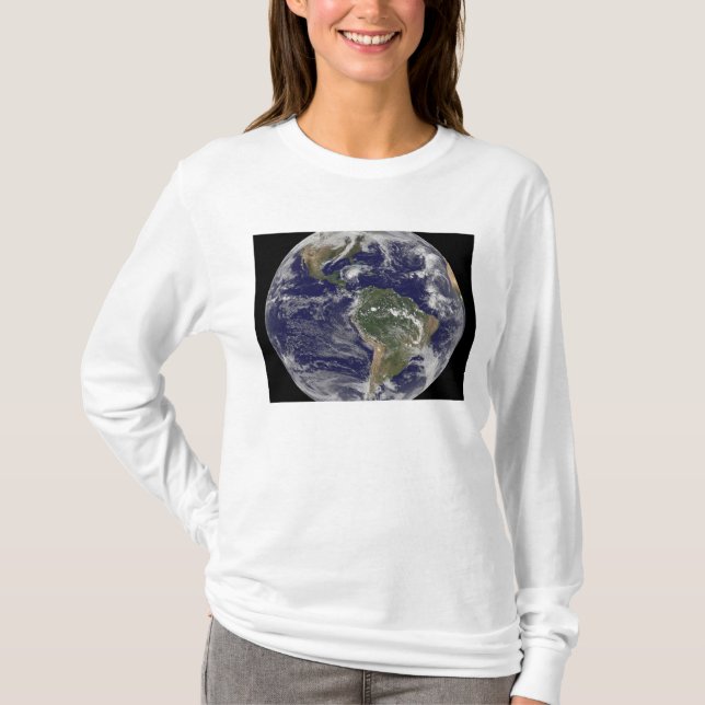 Fullt Earth som visar orkanen Paloma T Shirt (Framsida)