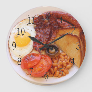 Fullt Engelska frukostklockan novelty Stor Klocka