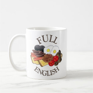 Fullt English Breakfast UK British Food Cuisine Kaffemugg