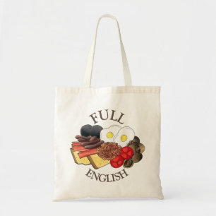 Fullt English Breakfast UK British Food Cuisine Tygkasse