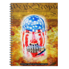 Fullt Färg AD Poster på en handdator Anteckningsbok