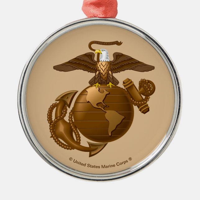 Fullt-Färg EGA - Bronze Julgransprydnad Metall (Framsidan)