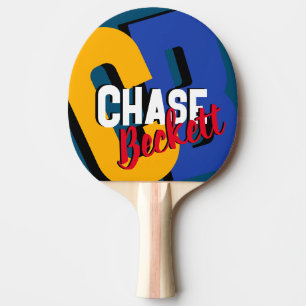 Fullt Färg logotyp på 1 sida Pingisracket