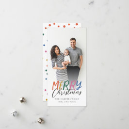 Fullt färgfoto med God jul Julkort