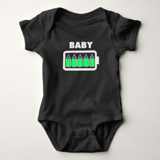 Fullt flaskabatteri för baby t-shirt