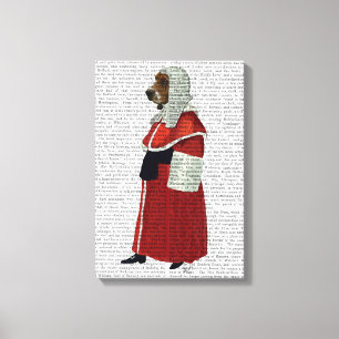 Fullt för Basset Hound-domare Canvastryck