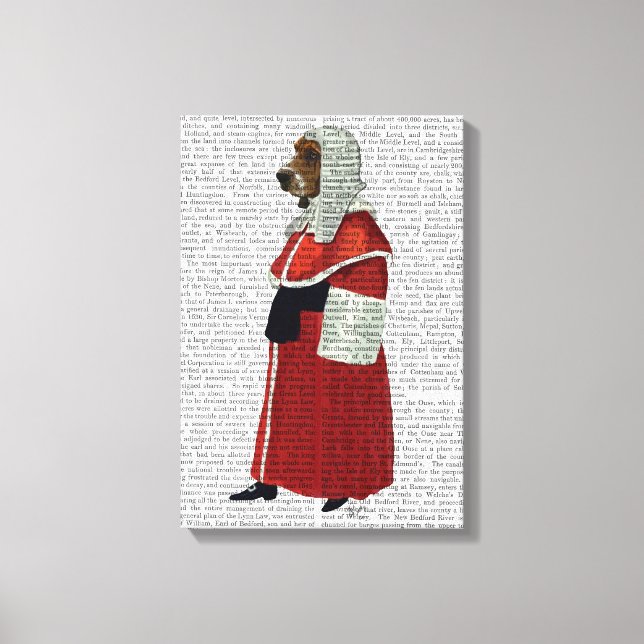 Fullt för Basset Hound-domare Canvastryck (Framsida)