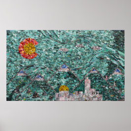 Fullt för Denver-kollage är STORLEK Poster