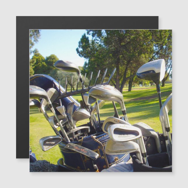 Fullt för golfbanor, magnetkort (Fram/baksida)