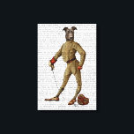 Fullt för Greyhound Fencer-Mörk Canvastryck<br><div class="desc">Underhållning och fritid</div>