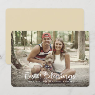 Fullt foto för Påsk Blessings Julkort