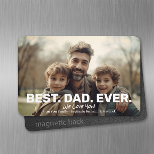 Fullt foto med bästa Pappa någonsin - Whimsical Hä Magnet
