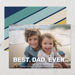 Fullt foto med bästa Pappa någonsin - Whimsical Hä Meddelande