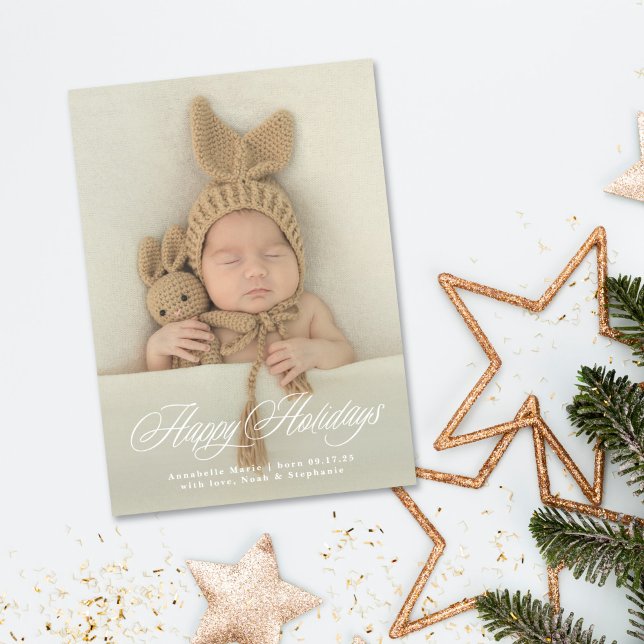 Fullt fotokursiv God jul-kort Julkort (Skapare uppladdad)