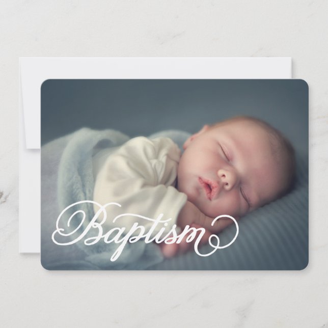 Fullt fotoskript | Baptisminbjudan Inbjudningar (Framsida)