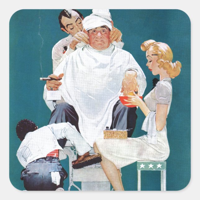 Fullt Fyrkantigt Klistermärke (Framsida)