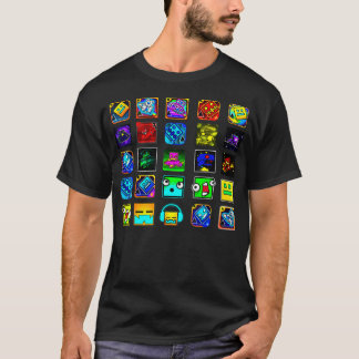 Fullt Geometry Video Game Gfts underbart grafiskt  T Shirt