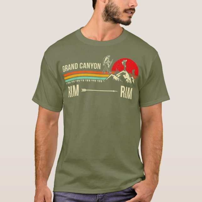 Fullt Grand Canyon Hike - Hiking Gift - Manar Kvin T Shirt (Framsida)