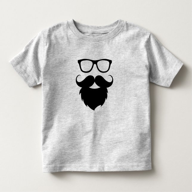 Fullt Grown Funny Beard Man T-shirt (Framsida)