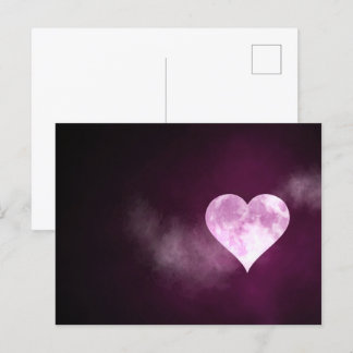 Fullt Heart Måne Vykort