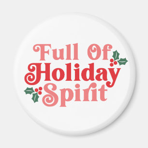 Fullt Helgdag Spirit - Festive Typography Magnet